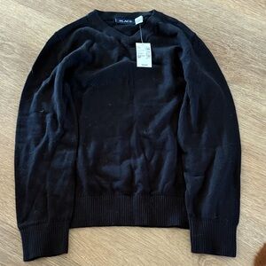 NWT The Children’s Place Black V-Neck Sweater, size 5/6